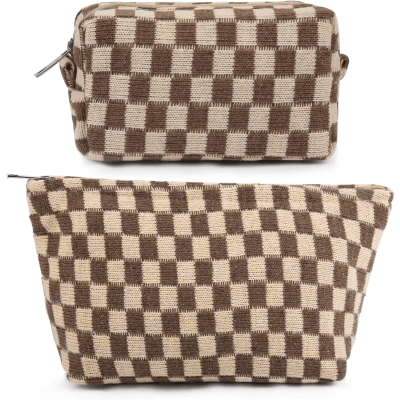 checkeredMakeupBag